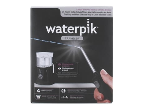 Preto viagem Waterpik Fio Dentário Eléctrico