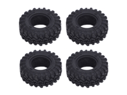 Mali 4 Pneus de Rc de 1.0 Polegada com Espuma Interna Borracha para Carro Crawler 1/18 1/24 Substituição