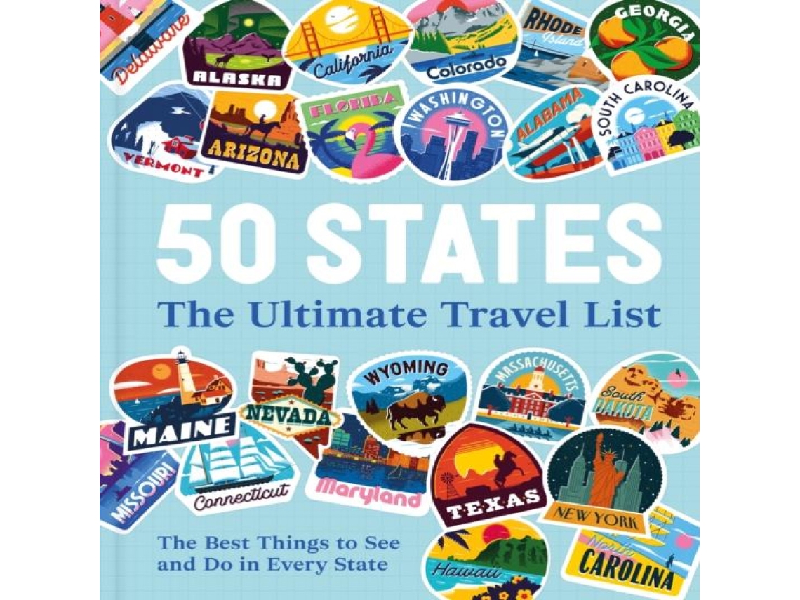 Livro 50 States The Ultimate Travel List The Best Things to See and Do in Every State de DK Travel (Inglês)