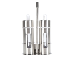 Conjunto de Dispensadores de Óleo LAXISCREED 80ml Inox com Base