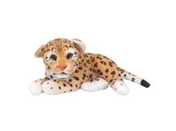 Primerox boneca de Pelúcia Animal Selvagem Simulação Macia Decorativa Presente para Crianças Leopardo