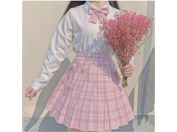 2026-falda Plisada Uniforme Escolar Japonesa De Mujer High Waist A-line Tela Cuadros Nowcos S Mente De Menina