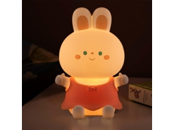 Luz noturna para crianças Nova Line com coelho de silicone azul, decoração de quarto infantil | S/MARCA