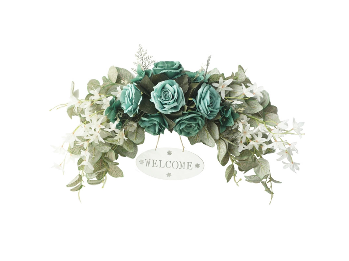 Laxiscreed Coroa De Flores Artificial Para Porta E Decoração De Casa E Eventos