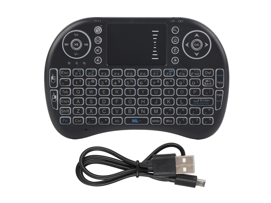 Rato e Teclado Sem Fio LAXISCREED Iluminação Branca
