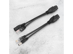 Hurrise Poe Ethernet Splitter 5 Pares À Prova D'Água Dc12V Poe Ethernet Splitter Adaptador Injetor para Câmera Ip
