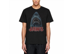 Rockinstone Jaws Movie Be-dazzled Black Adult T-shirt Size:xxxl