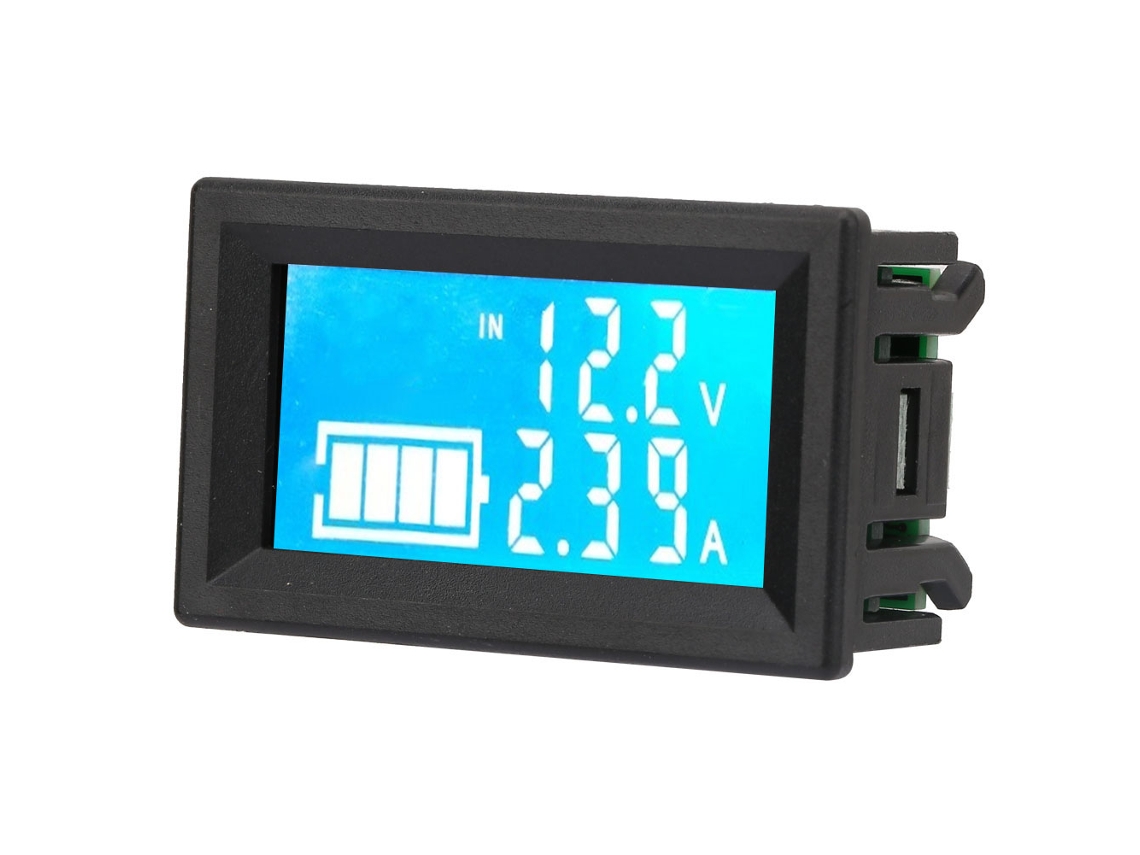 Laxiscreed Amperímetro Digital Lcd Para Medição De Tensão E Temperatura Com Alta Precisão