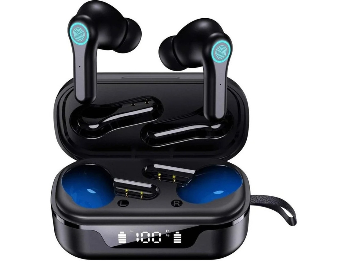 Auriculares In Ear Yizhood True Wireless Bluetooth Com Cancelamento De Ruído Preto