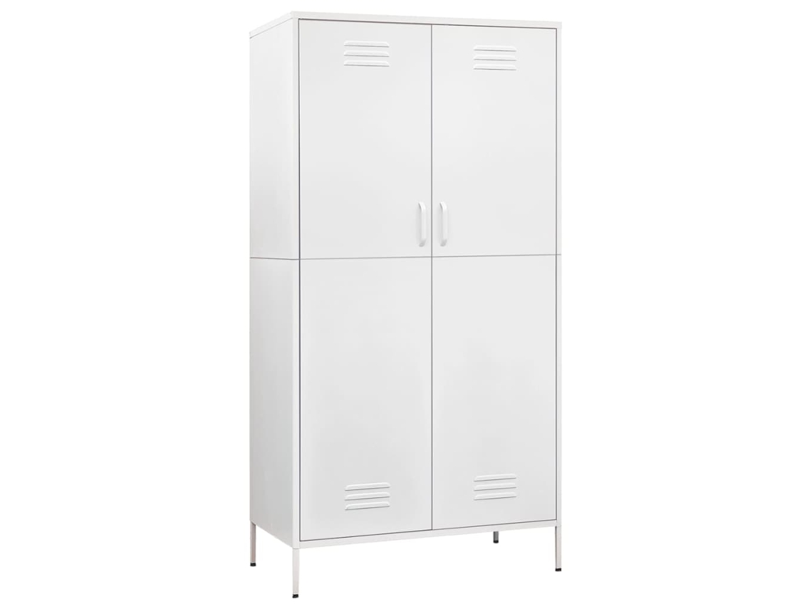 Conjunto 1 Wardrobe, Wardrobes Vidaxl Branco Aço (n/a)