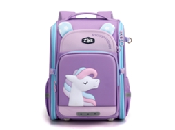 Mochila Escolar Leve, Impermeável E Com Um Design Adorável De Desenhos Animados, Ideal Para Crianças Do Pré-escolar Roxo Hexinyigjly