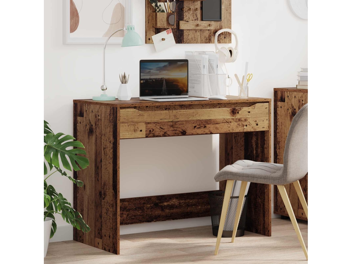 Vidaxl Mesa Madeira Antiga 100 X 50 X 78 Cm Madeira Engenheirada