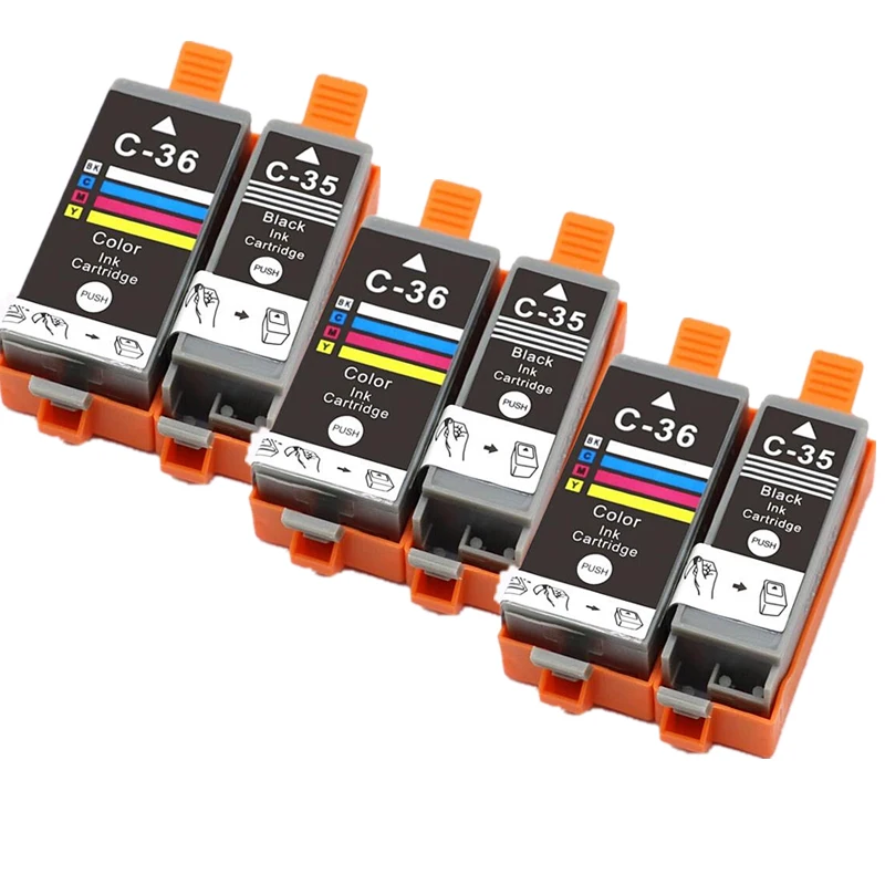 Conjunto de 3 Tinteiros Canon Pgi35 Cli36 para Pixma Ip100b Ip100 MDUG