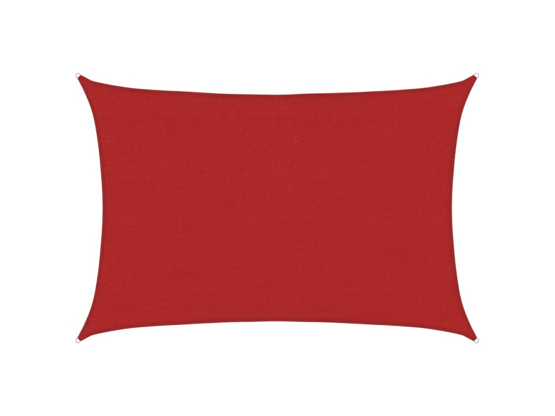 Toldo vela VIDAXL Vermelho (4x5 m)