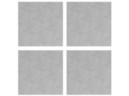 Degrau Quadrado 4 Peças Prateado 40 X 40 Cm Alumínio MAISON EXCLUSIVE