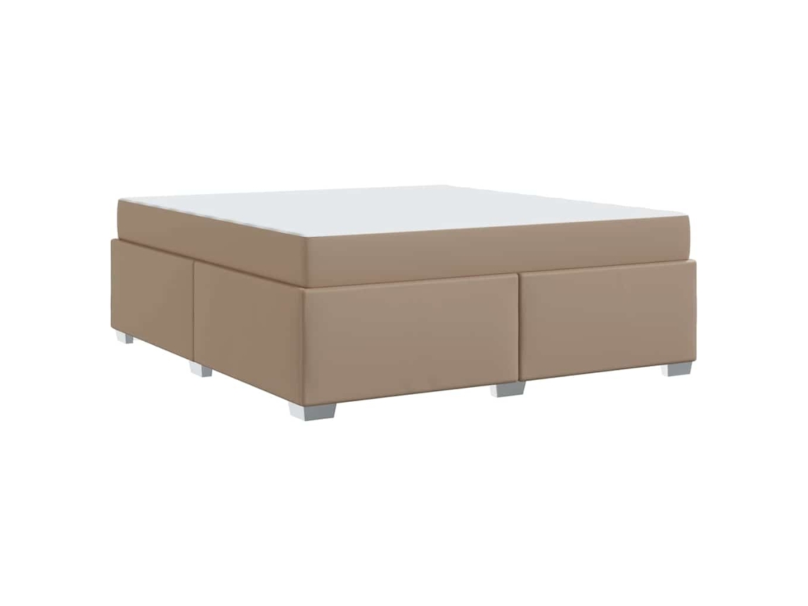Conjunto 1 Cama Box Vidaxl Castanho Tecido (180 X 200 Cm)