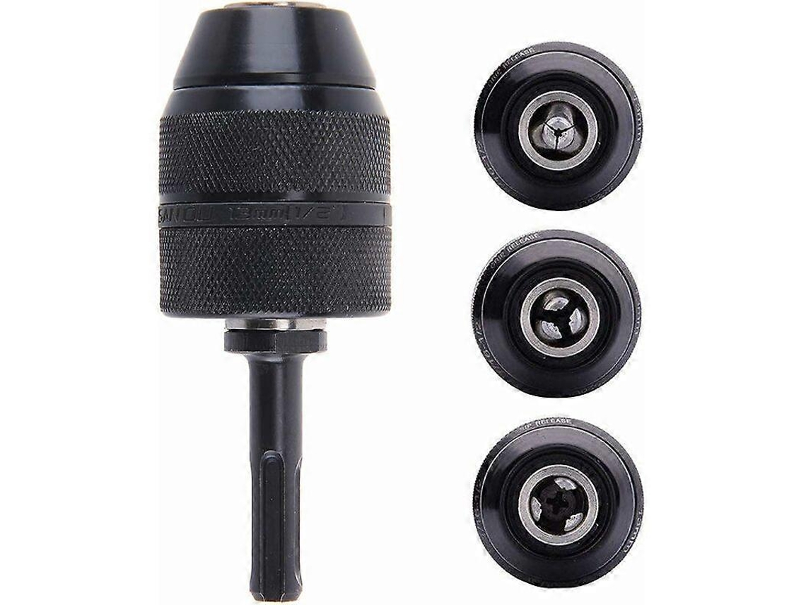 Adaptador Sds Plus Mandril Sem Chave 2 13mm com Liberação Rápida 1/2 20unf para Furadeiras Elétricas e Martelos Elétricos Profissionais