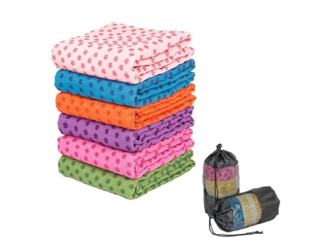 Cobertor de Acessórios de 72 X 24 Tapete de Ioga-Pilates Toalha Antiderrapante com Bolsa