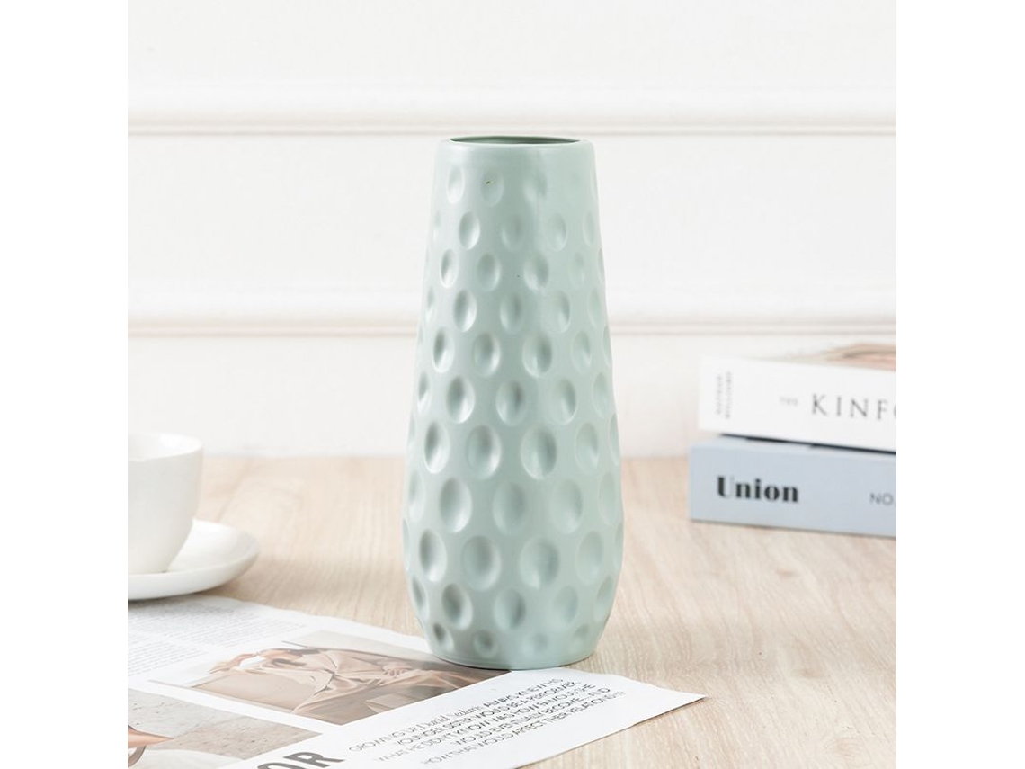 Vaso Artificial De Lunares, Decoración Creativa Para Arreglos Florales, Maceta Moderna Simple (verde)