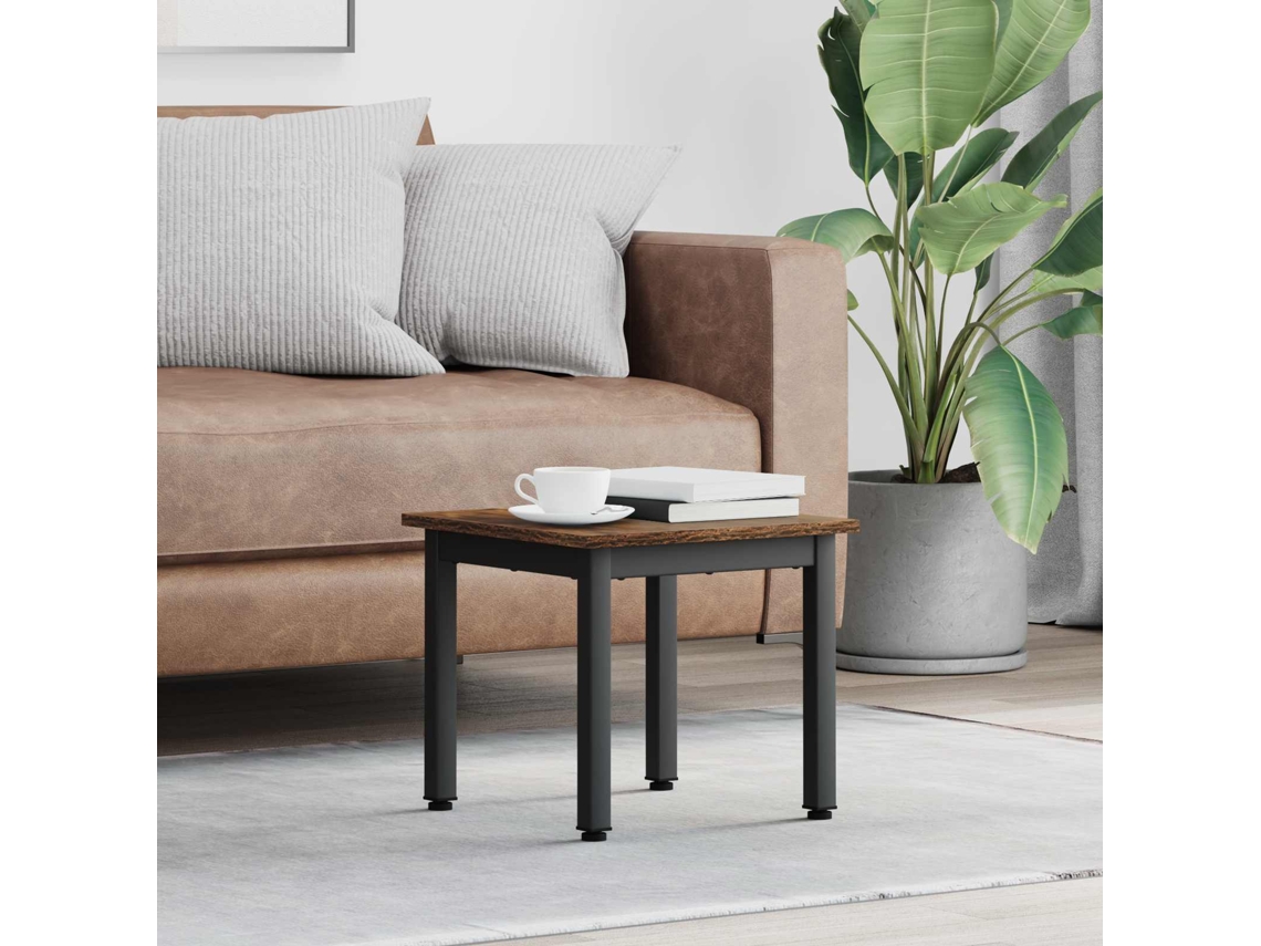 Vidaxl Mesa De Centro Carvalho Fumê 40 X 40 X 36 Cm