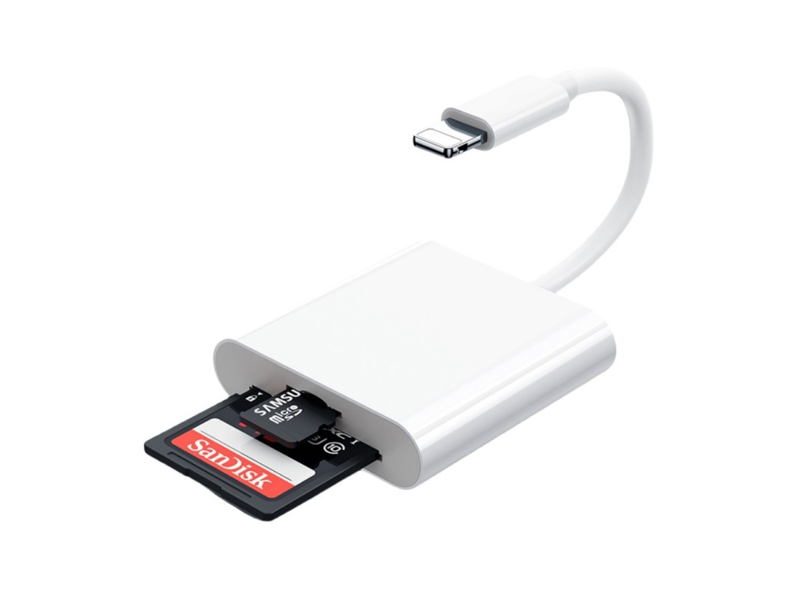 Leitor De Cartão Lightning Para Sd/tf Compatível Com Adaptadores Para Iphone/ipad Cuich