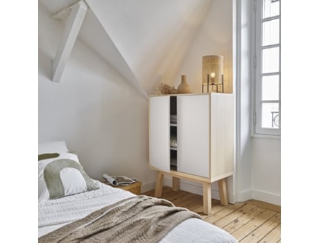 Armário MON PETIT MEUBLE FRANÇAIS com 2 Portas (Azul Sombre de Rance - Madeira - 90 x 125 x 46 cm)