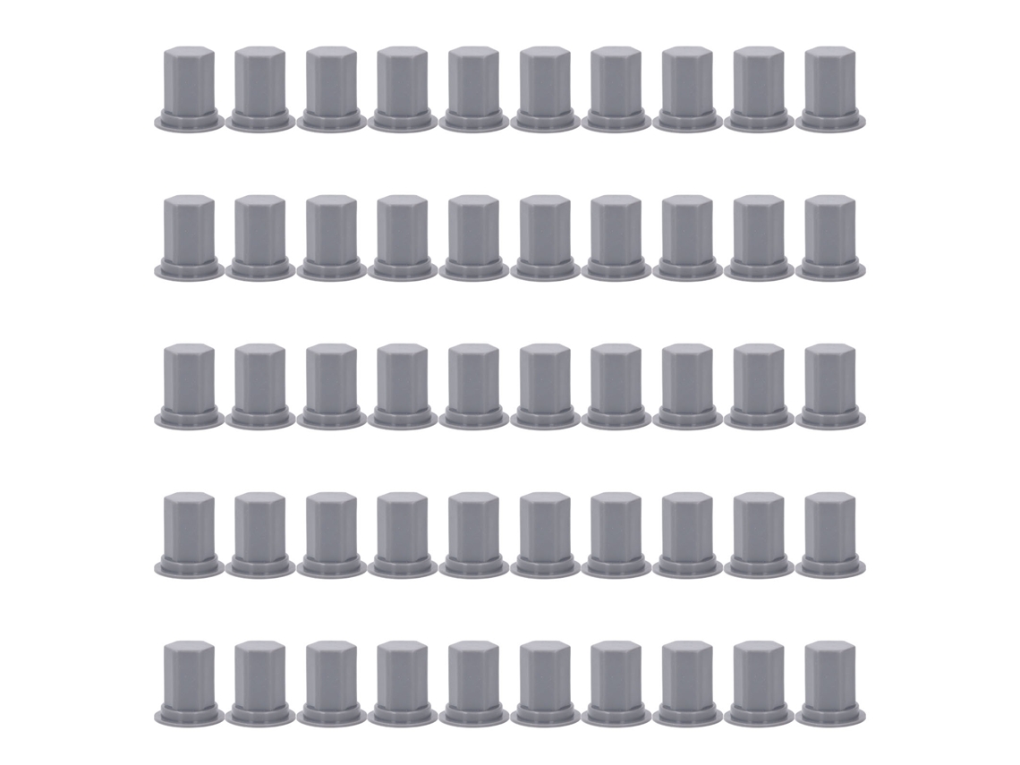 Capas De Parafuso Hexagonal À Prova De Água E Poeira Em Silicone M14 35mm (50 Unidades)