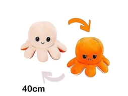2026 pulpo de Peluche Reversible de 30/40 Cm Con Doble Estampado Y Diferentes Expresiones.