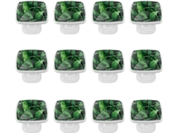 Puxadores E Botões Quadrados Para Gavetas Armários, Conjunto De 12 Peças, Textura De Folha Bananeira, Puxadores Para