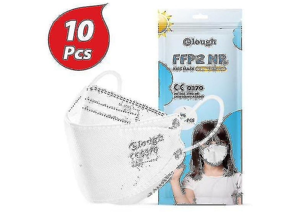 Máscara Facial Protectora Infantil Ffp2 10unidades 4 Camadas Multicolor (ruipei)