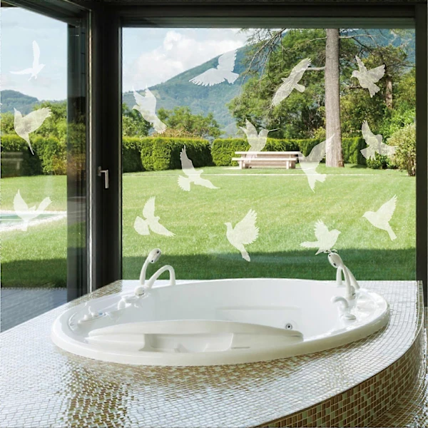 Proteção Contra Colisão De Pássaros Em Janelas, Proteção Para Portas De Vidro E Salvamento Pássaros, Refletor, 16 Peças, Transparente