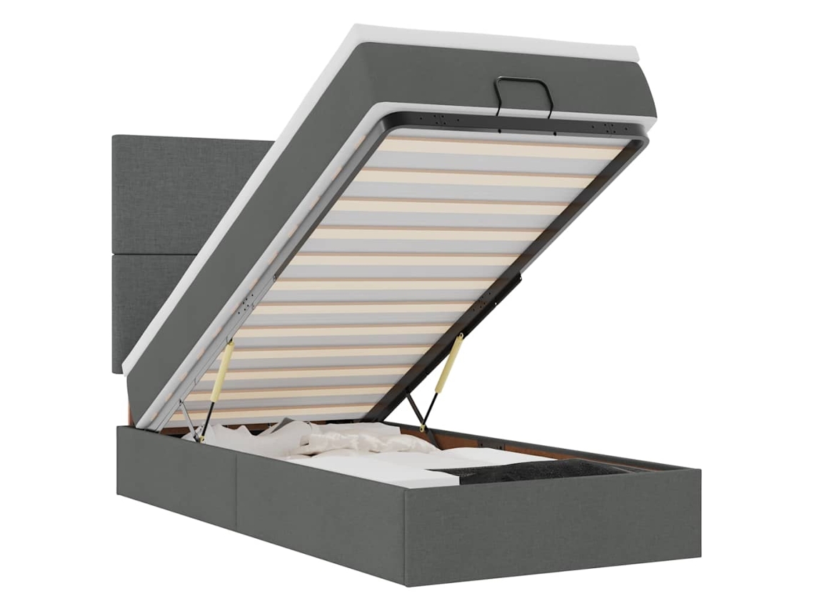 Ottoman Bed, Ottoman Beds Vidaxl Cinzeto Tecido (90 X 200 Cm)