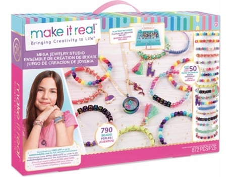 Conjunto de fabrico de joalharia para crianças MAKE IT REAL Studio (8 anos)
