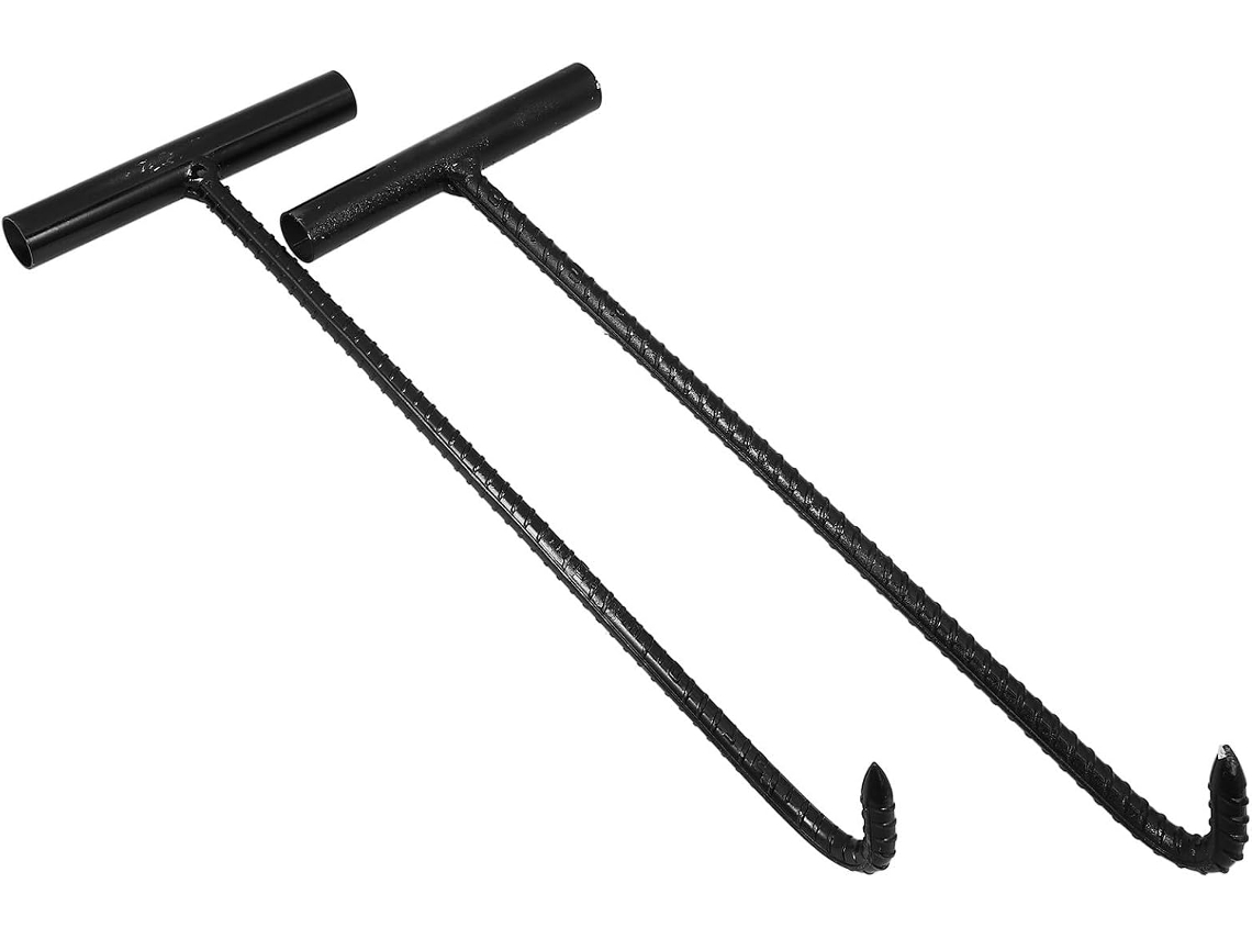 Ferramenta Extratora De Tampa Bueiro Fuoyloo, 2 Peças, Cabo Em T, Aço Reforçado De 12mm Bueiros Externos