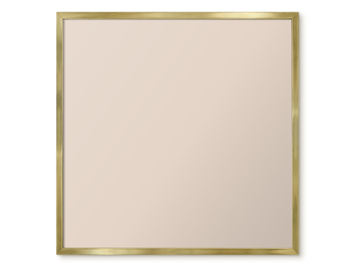 Quadro de vidro magnético com pedra clara para hall de entrada Espelharte (50x50 cm)