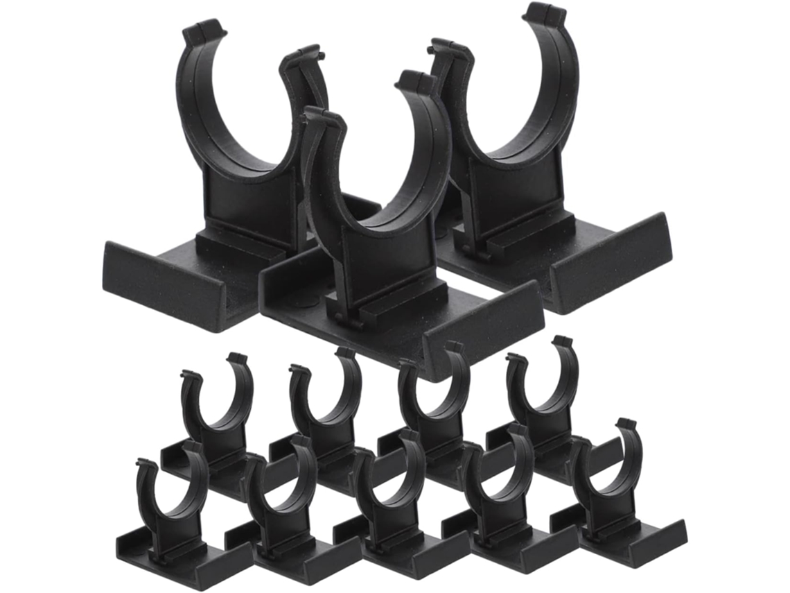 Conjunto De 24 Presilhas Niveladoras Armário Homoyoyo Em Pp Preto, Com Boa Capacidade De Carga E Proteção Para O Piso