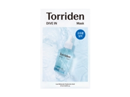 Máscara Facial de Ácido Hialurônico de Baixo Peso Molecular Dive-In TORRIDEN 27 Ml