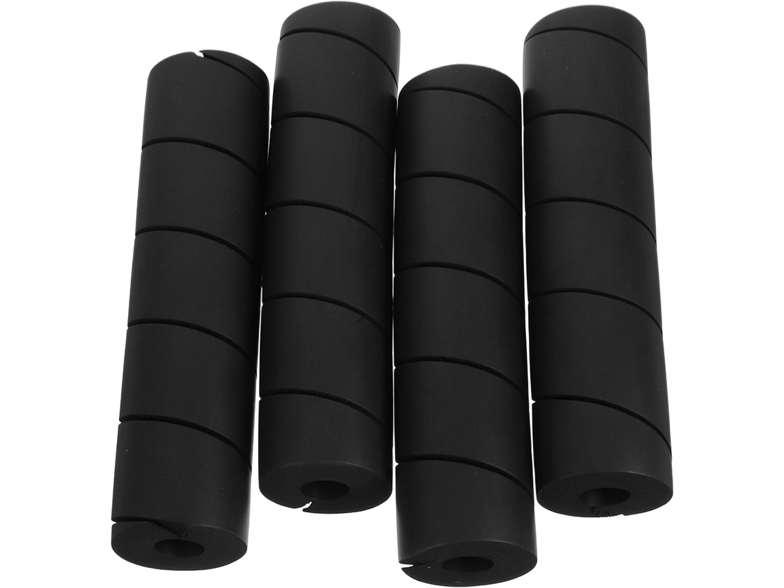 Capa Protetora Macia Para Pés De Mesa, Preta, Conjunto De 4 Peças, Cilíndrica | Antiderrapante