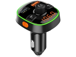 Bluetooth 5.0 Car Kit Handsfree Stereo Audio Car Mp3 Music Player Qc3.0 Quick Charge Usb Car Charger Transmitter Fm Black*