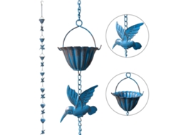 Corrente de Chuva Pássaro Colibri Exterior 2.4m Decorativa