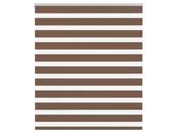 Zebra Blind, Zebra Blinds Vidaxl Marrom Poliéster (125 X 150 Cm)