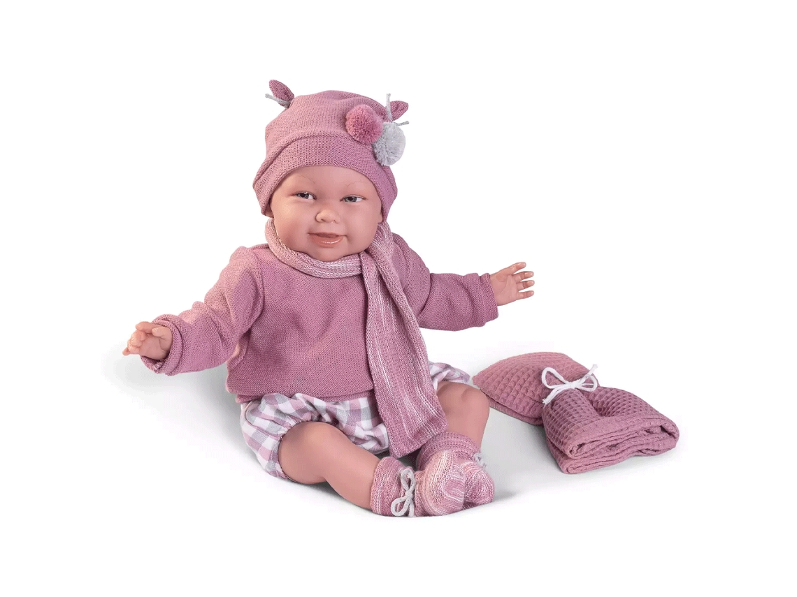 Boneca Reborn Martina com Manta 52 cm ANTONIO JUAN (Idade Mínima: 3 anos)