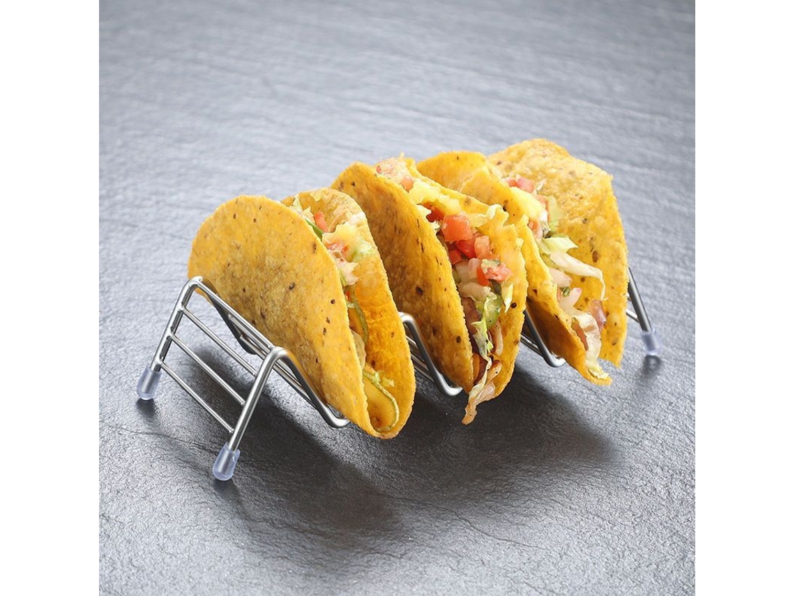 Suporte para Tortilhas de 4 Peças em Aço Inoxidável DUREFORWARD