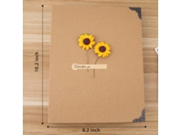 Kit para Fazer Álbum de Fotos de Scrapbook, 60 Páginas, 20, 8 X 26,4 Cm BRILVIBERA (azul)