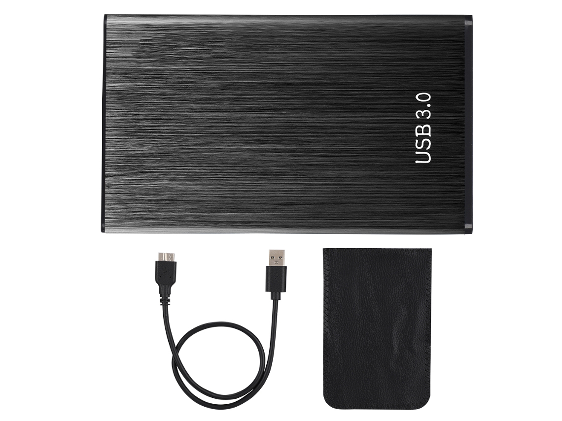 Disco Rígido Externo 2,5 Polegadas Usb3.0 Plug And Play, 500gb Metal Escovado Para Laptop.