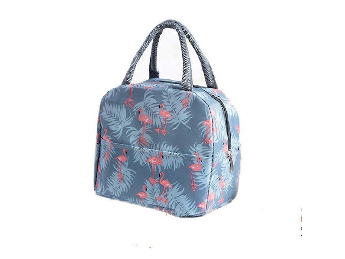 Aquaforge T Bag com estampa de flamingo e bolsa térmica portátil para mulheres