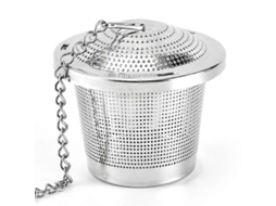 Conjunto De 2 Infusores Chá Em Aço Inoxidável, Com Tubo Filtro Ervas E Especiarias, Tampa Universal, Ideal Para Bule Caneca. Aquaforge
