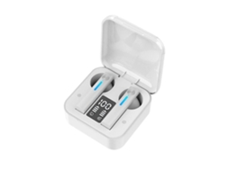 Fones Bluetooth 5.0 Tws Cancelamento Ruído Microfone Branco