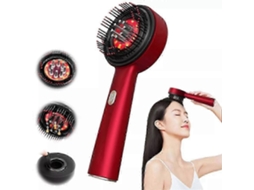 Massageador de Couro Cabeludo com Terapia Luz Vermelha e Óleo Crescimento Capilar: Escova Massagem para Cabe Lo, Cabeça Aplicadora C GOKOCO