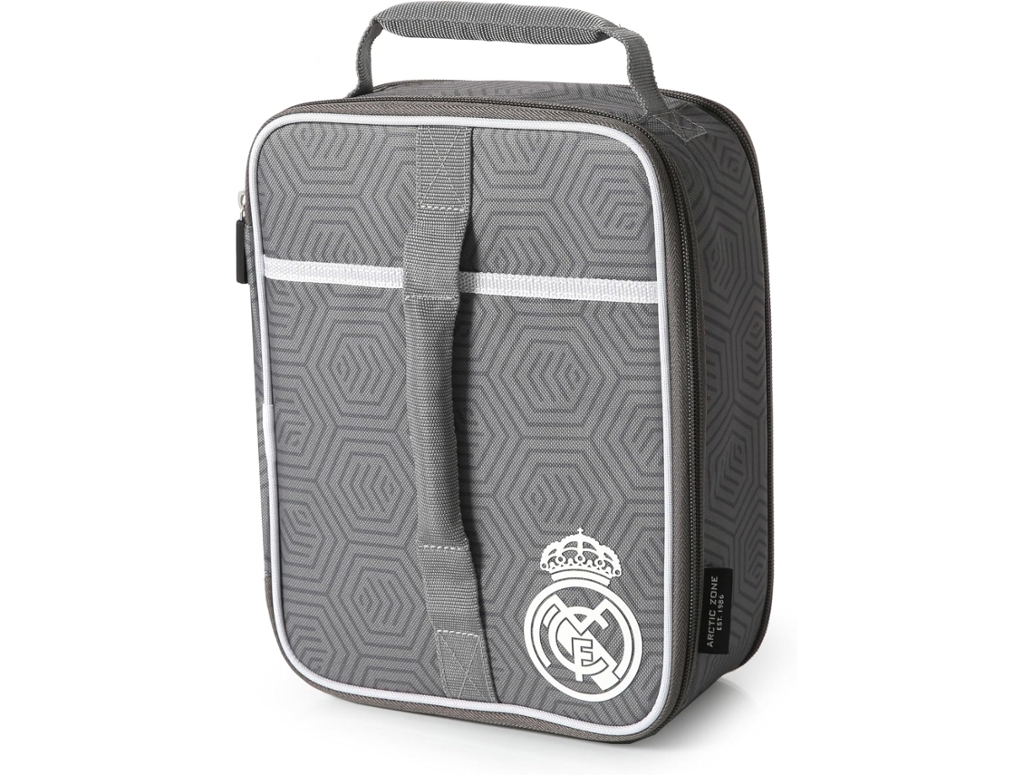 Lancheira Térmica Expansível Do Real Madrid Com Recipiente - Cinza 87654